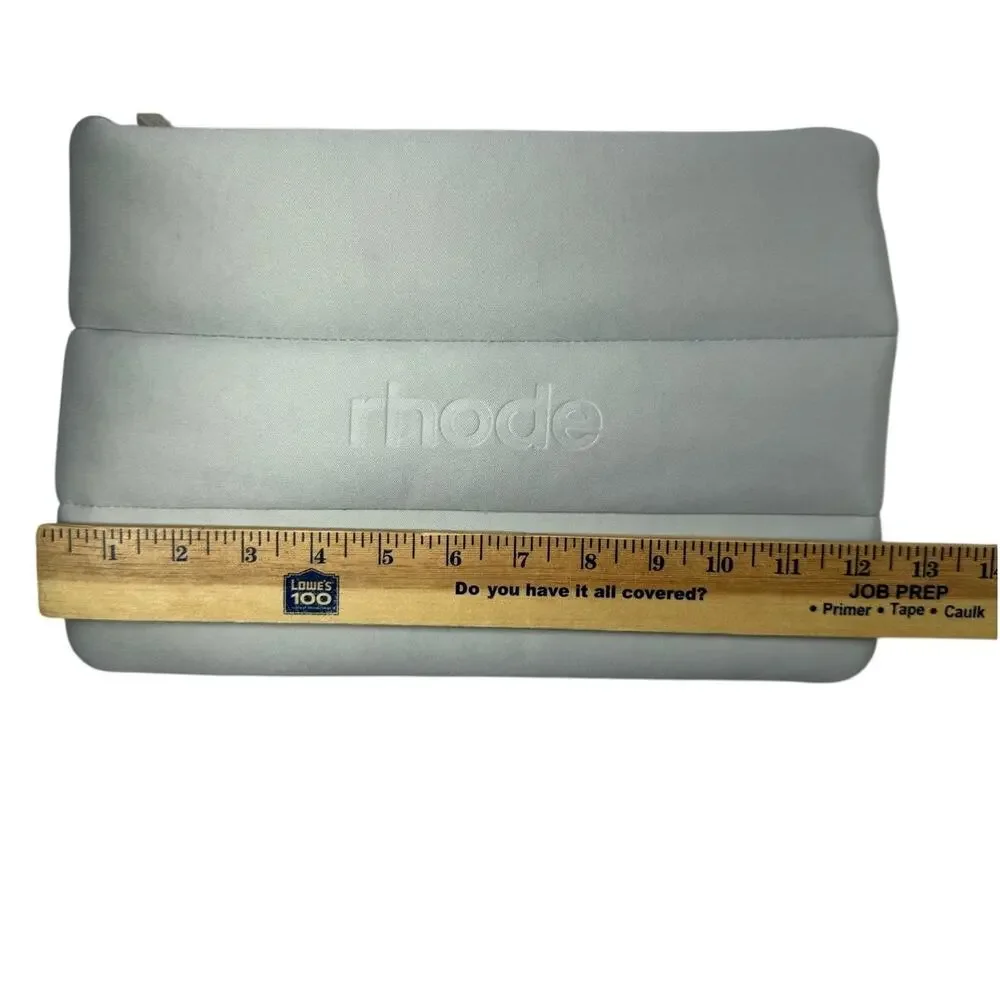 Rhode Skin Bubble Bag Grey Puffy Makeup Bag Travel Cosmetics Pouch Hailey Bieber